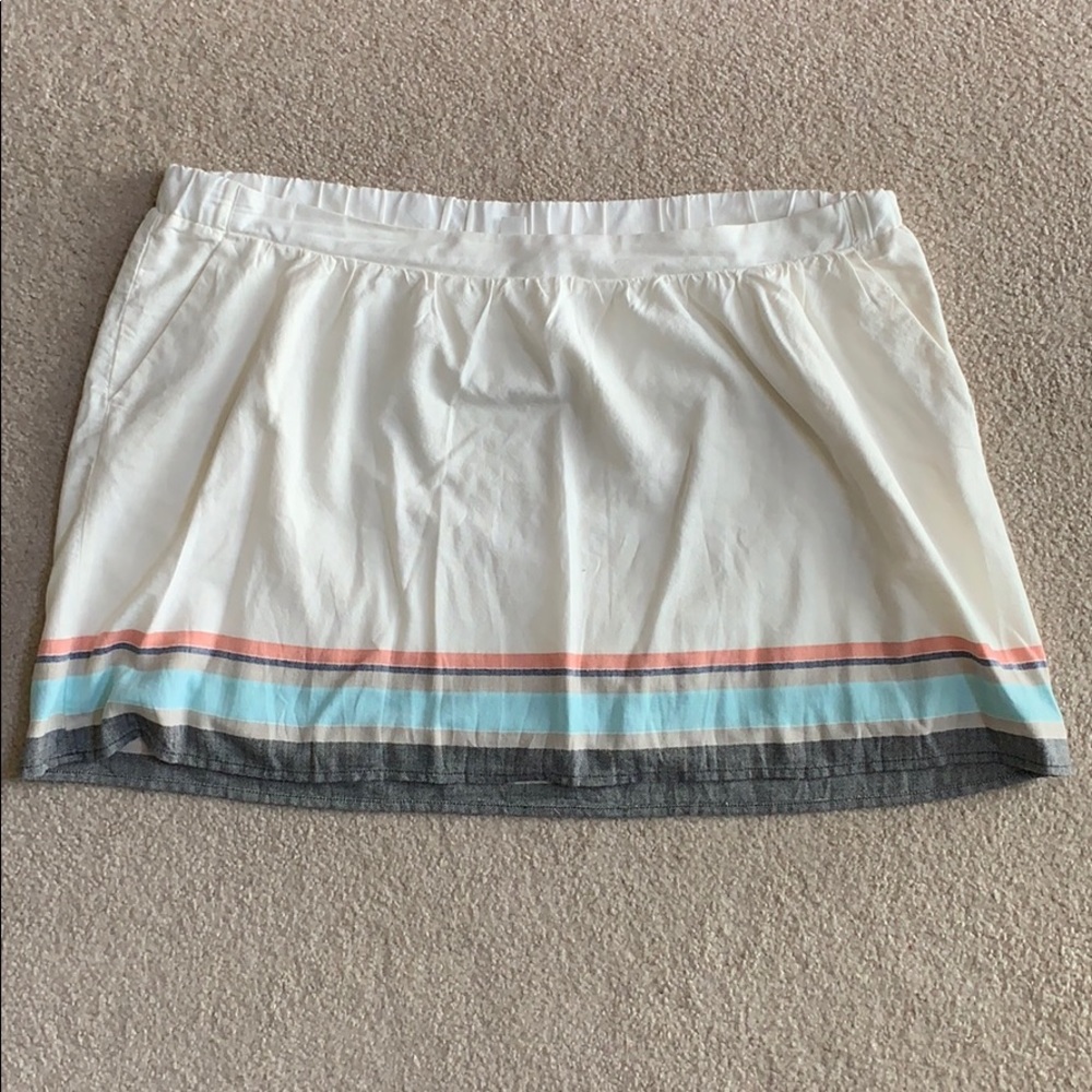 Old navy circle skirt cream with stripes size XXL